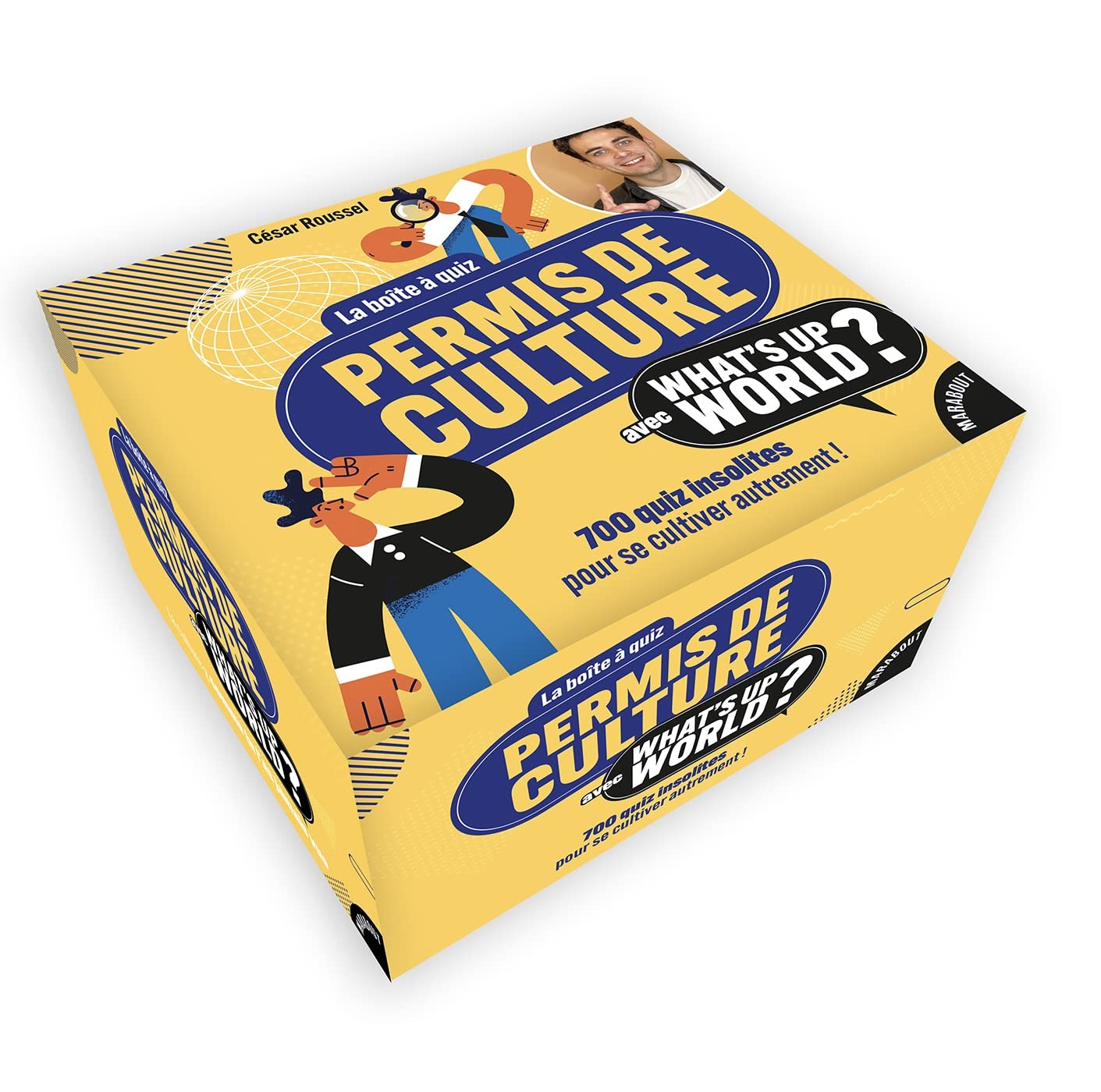 La boite permis de culture avec what's up world? - 700 quiz insolites pour se cultiver autrement - Livre d'occasion