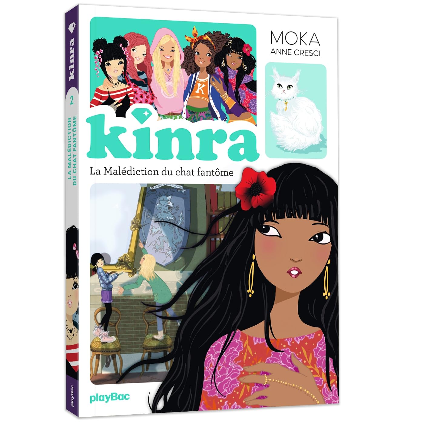 Kinra girls - le tresor des kinra - la malediction du chat fantome - tome 2 nouvelle edition - Livre d'occasion