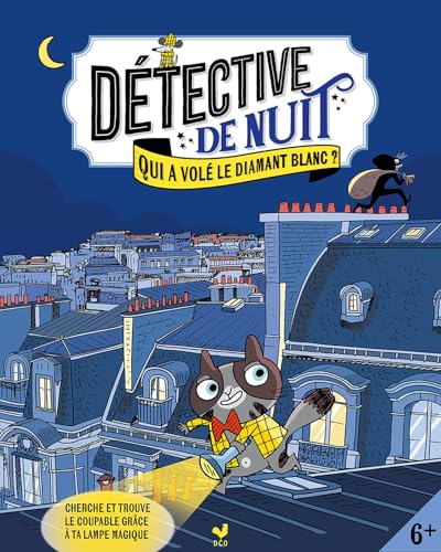 Détective de nuit - Qui a volé le diamant blanc ? - avec lampe magique - Livre d'occasion