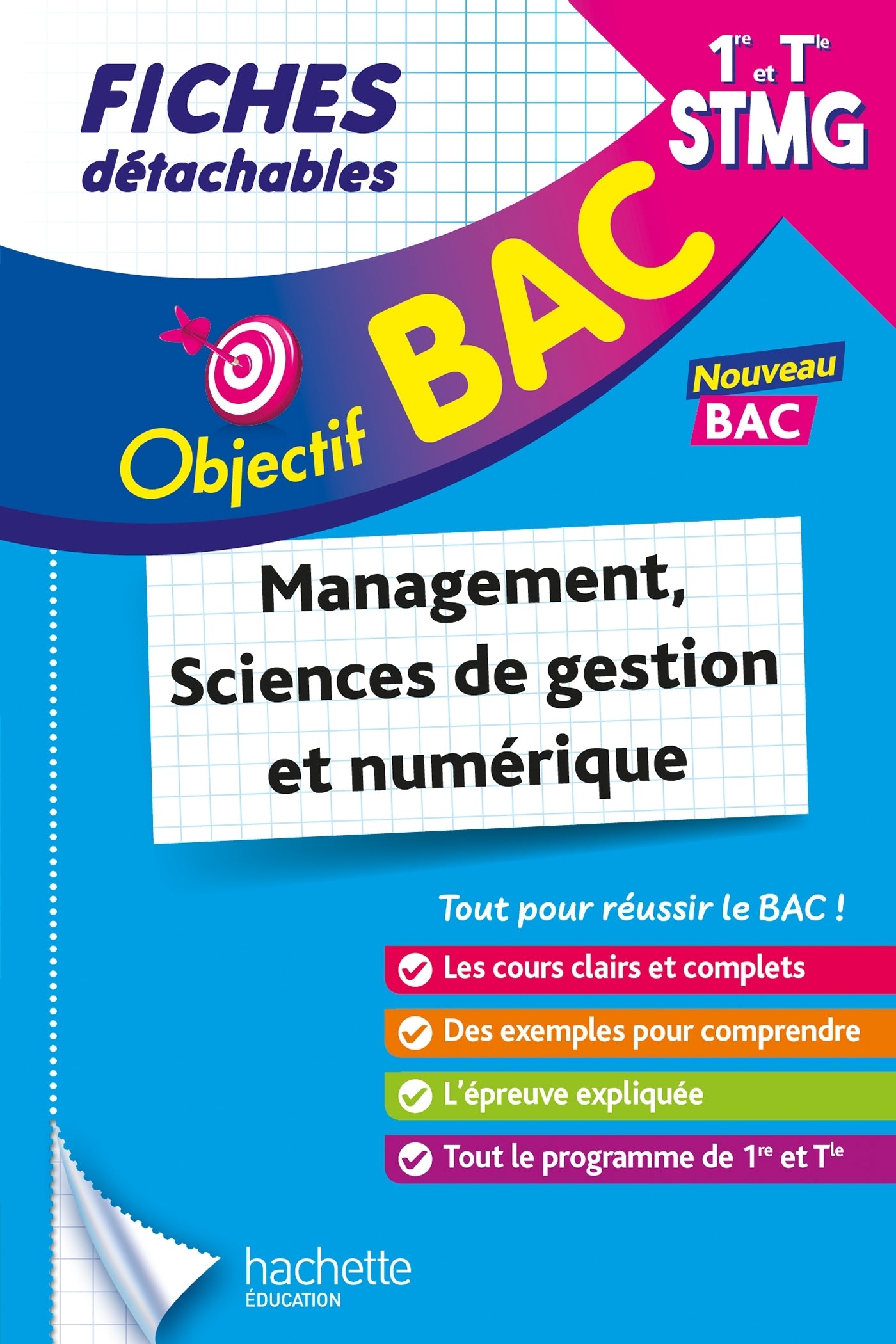 Objectif bac fiches 1re et term stmg management, sciences de gestion et numerique - Livre d'occasion