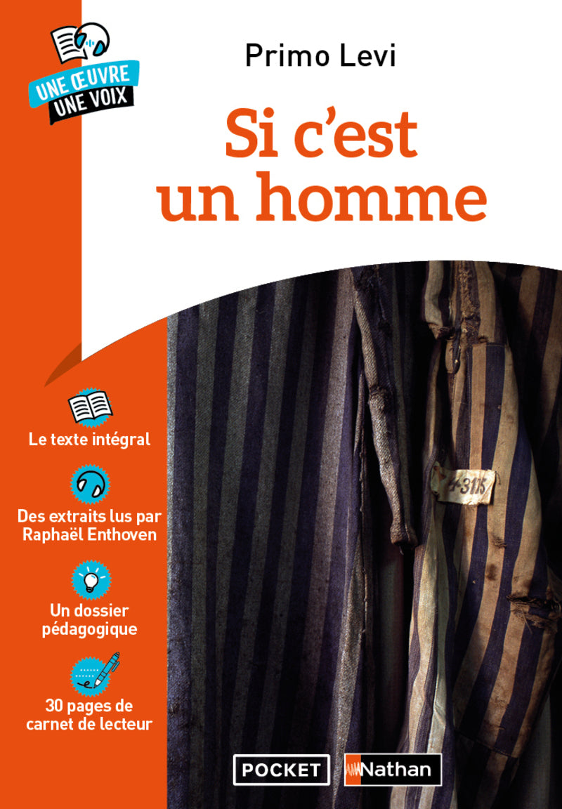 Si c'est un homme - une oeuvre une voix - Livre d'occasion