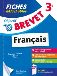 OBJECTIF BREVET - FICHES FRANCAIS 3E - Livre d'occasion