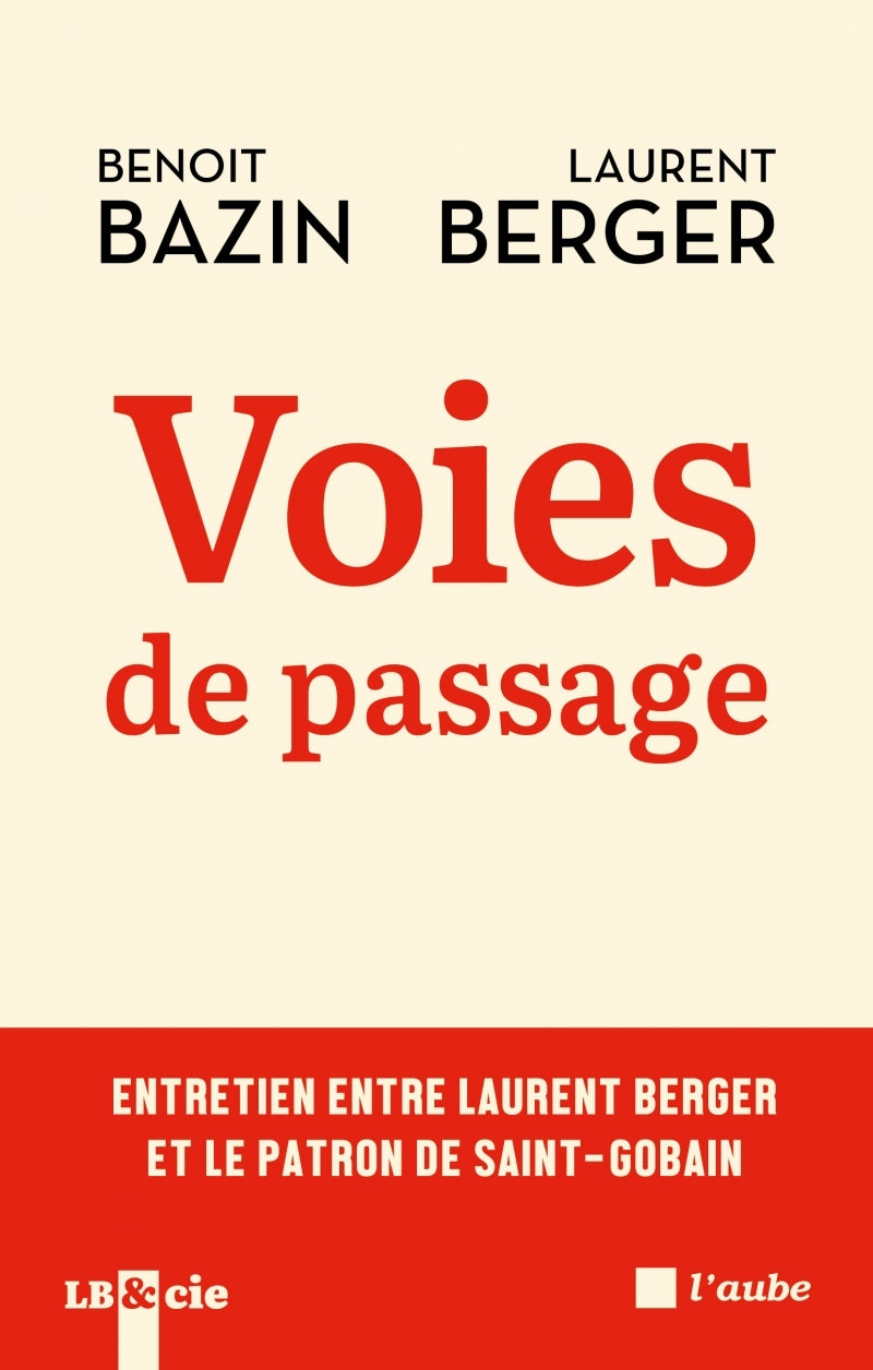 Voies de passage - entretien entre laurent berger et le patr - Livre d'occasion