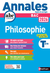 ANNALES BAC PHILOSOPHIE 2026 - Livre d'occasion