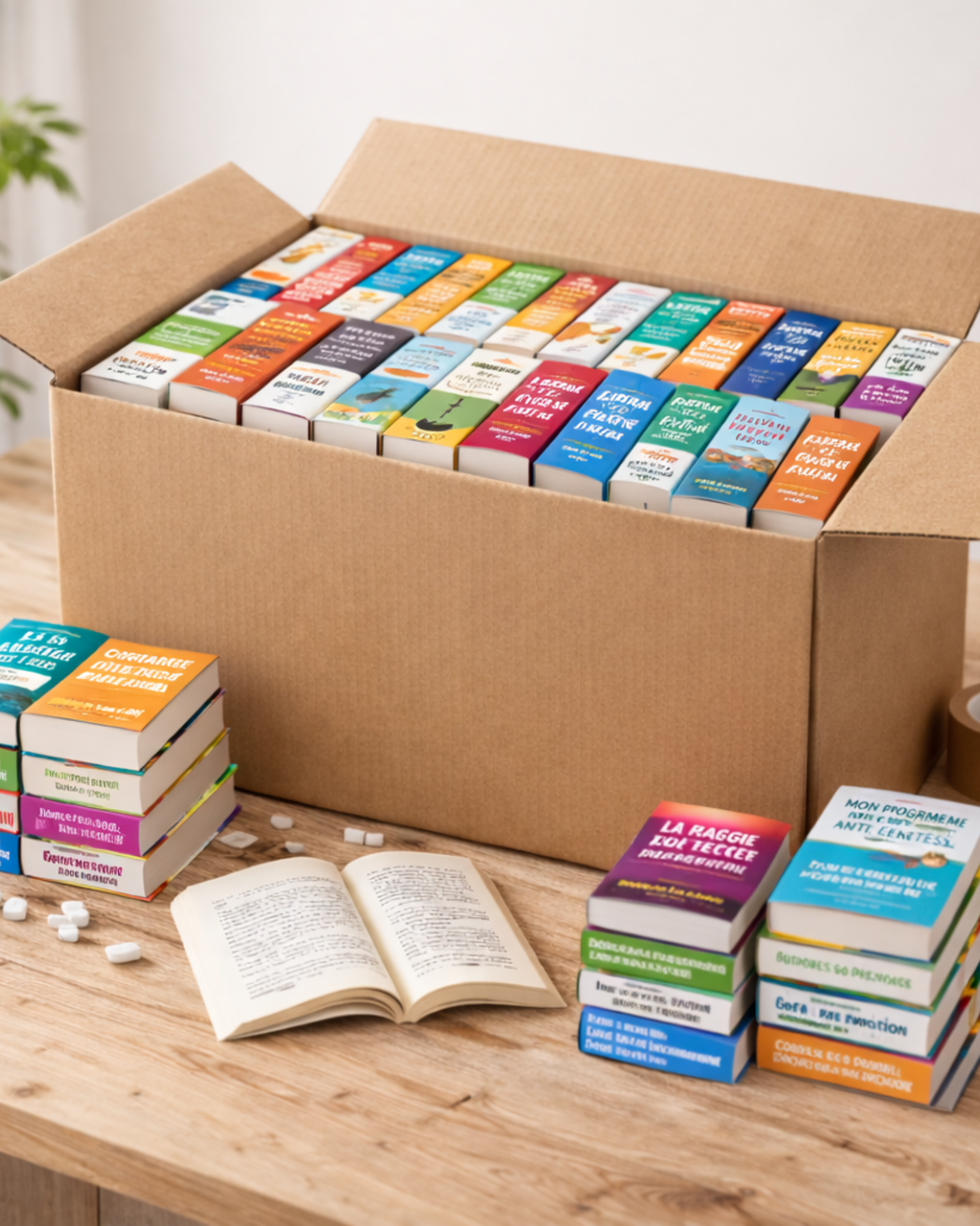 Lot de livres de vie pratique petit format