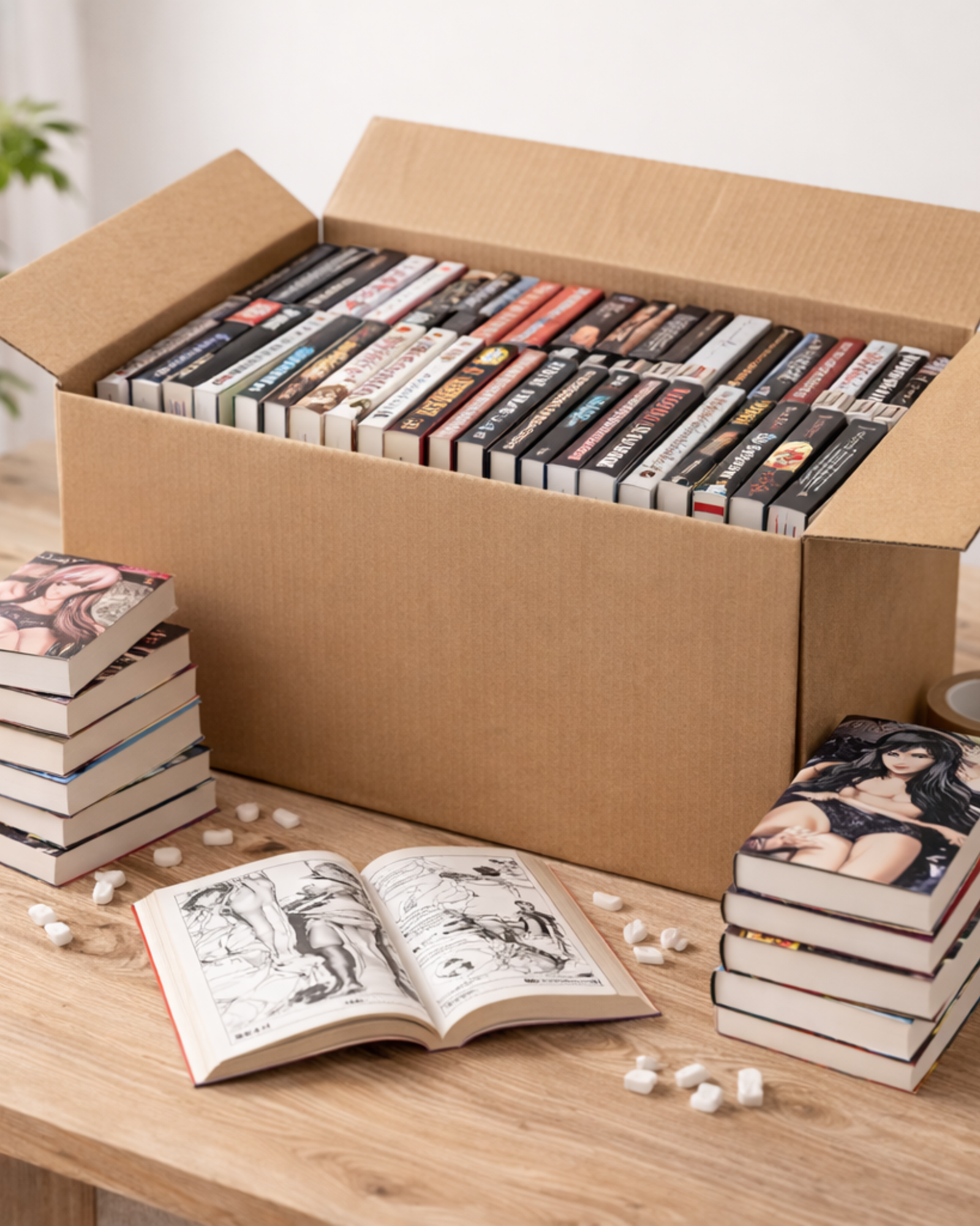 Lot de mangas public averti