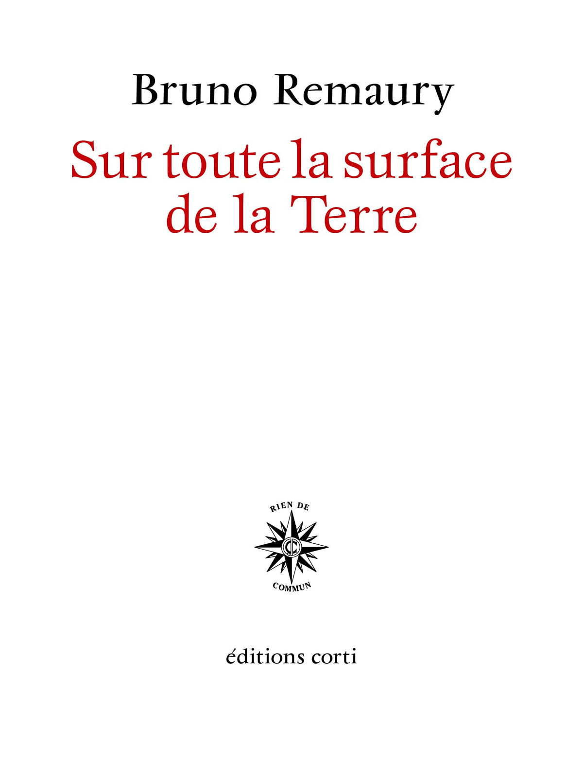 Sur toute la surface de la Terre - Livre d'occasion