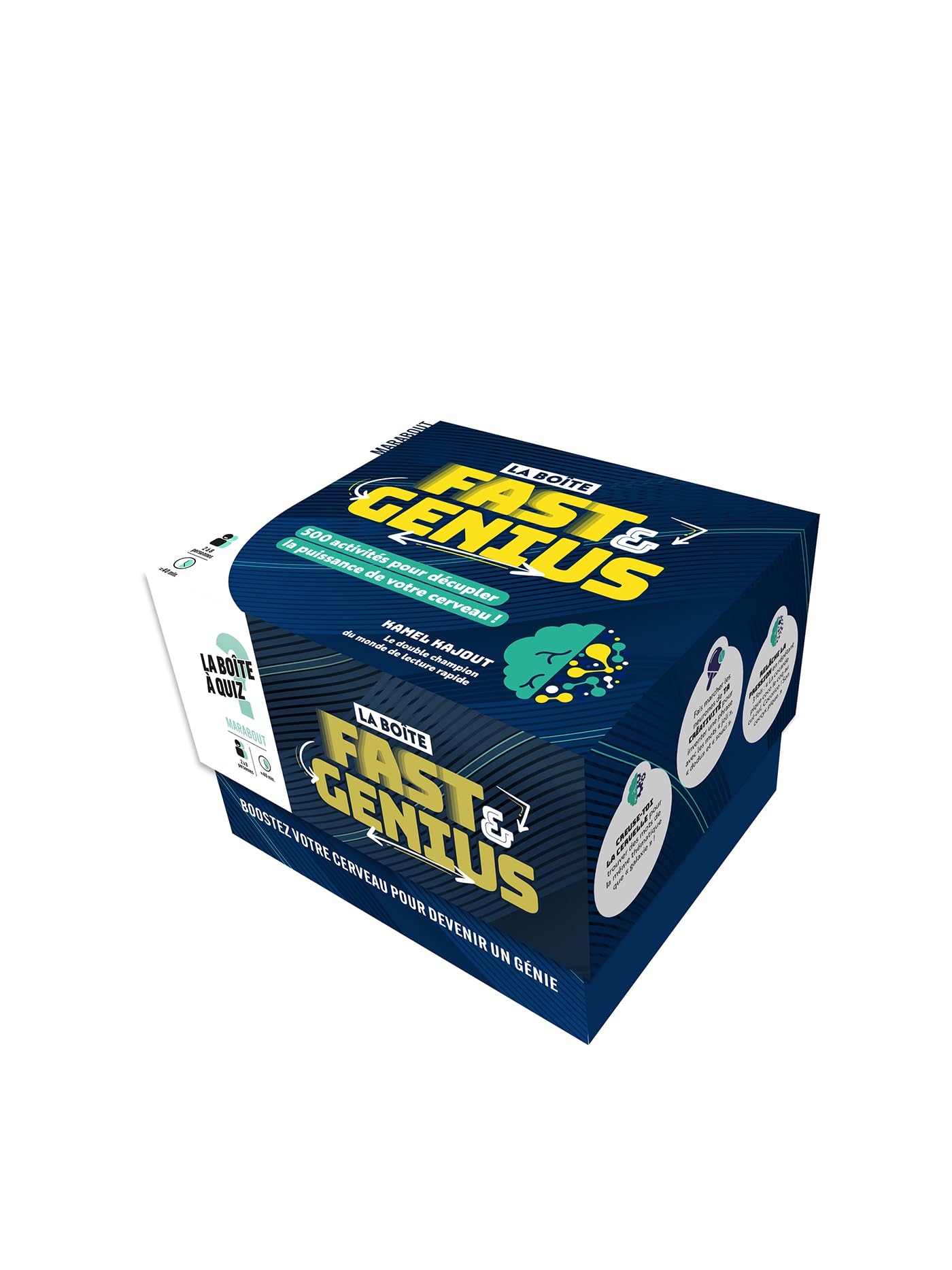 La boite fast & genius - 500 activites pour decupler la puissance de votre cerveau ! - Livre d'occasion