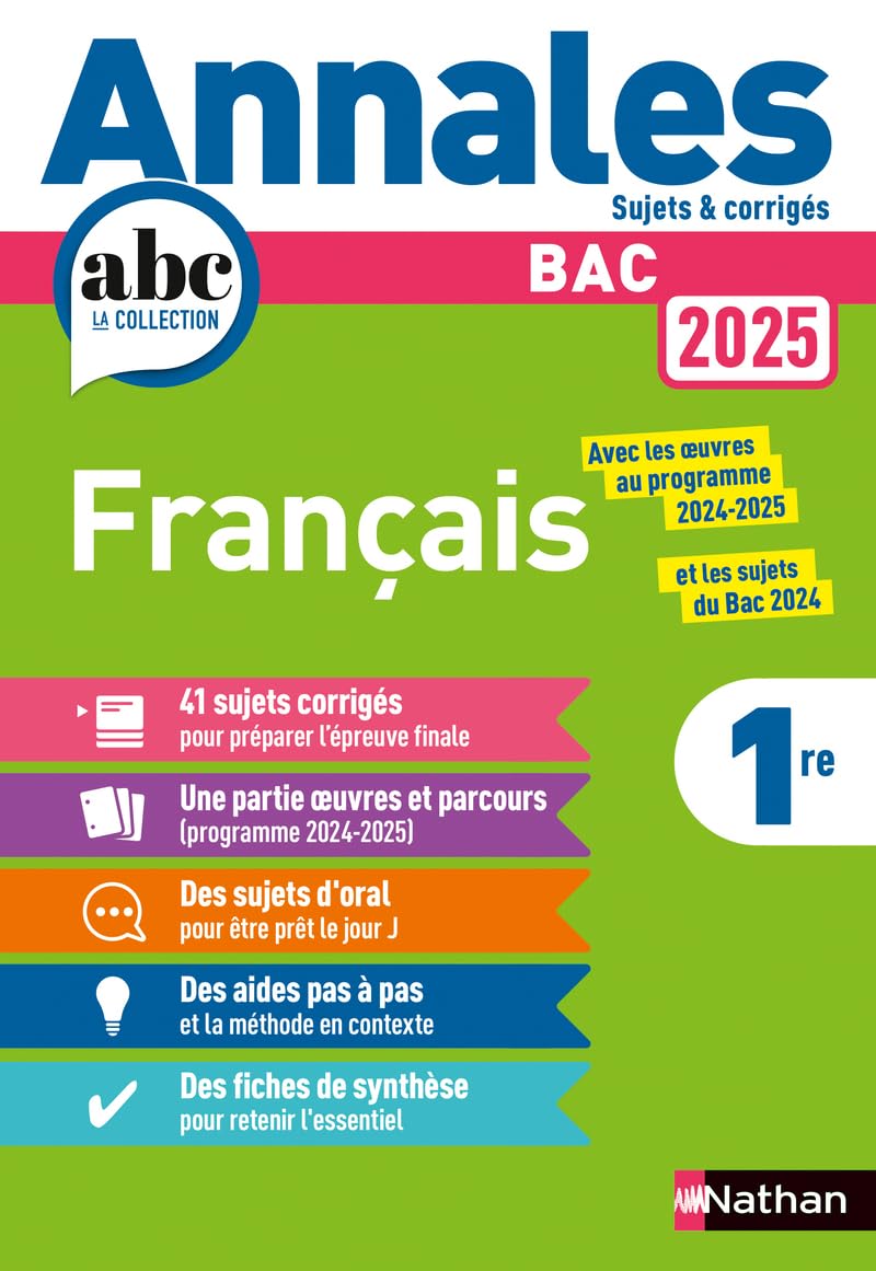 Annales bac francais 2025 - Livre d'occasion