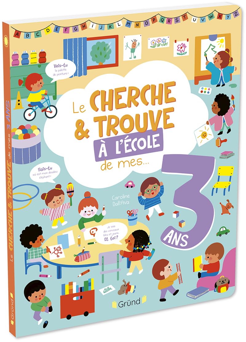 Le cherche et trouve de mes 3 ans - a l'ecole - Livre d'occasion