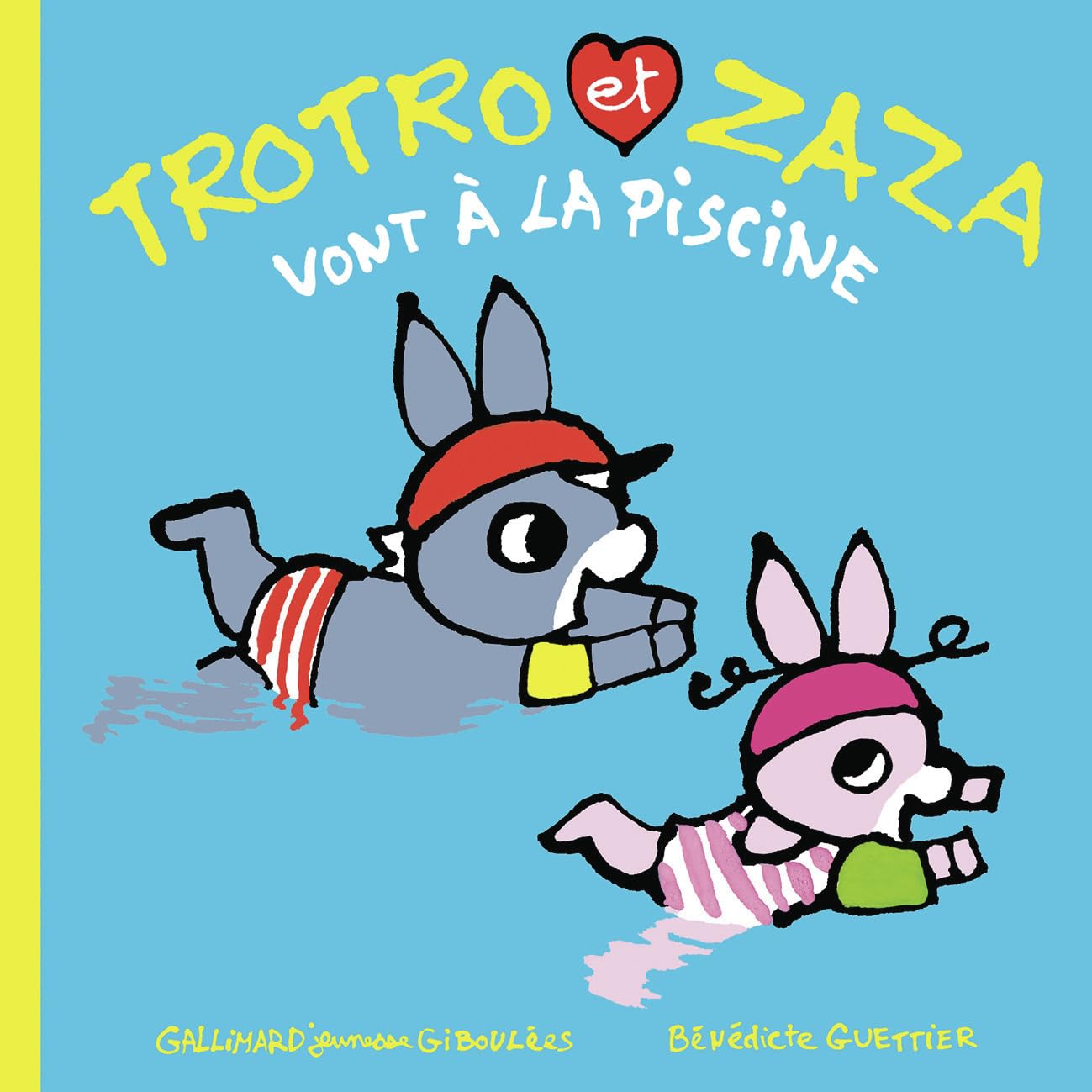 TROTRO ET ZAZA VONT A LA PISCINE - Livre d'occasion