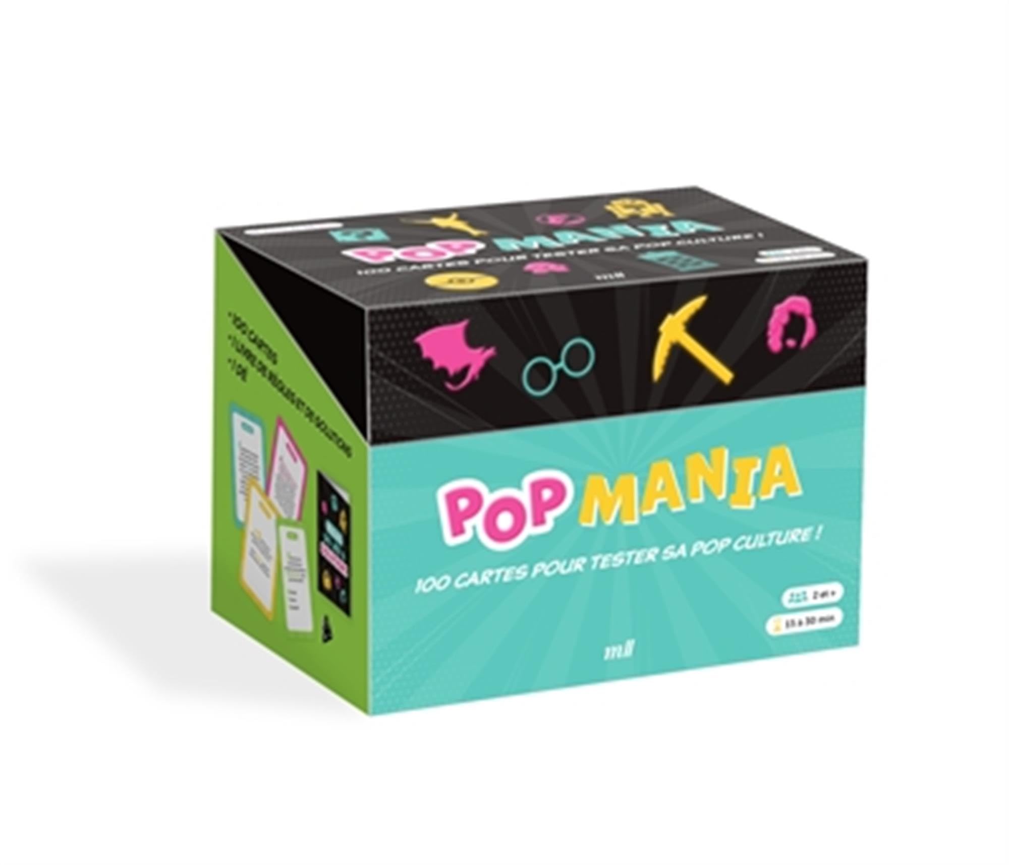 PopMania - 100 cartes pour tester sa pop culture !: Jeu d’ambiance - 2 à 6 joueurs à partir de 14 ans - Livre d'occasion