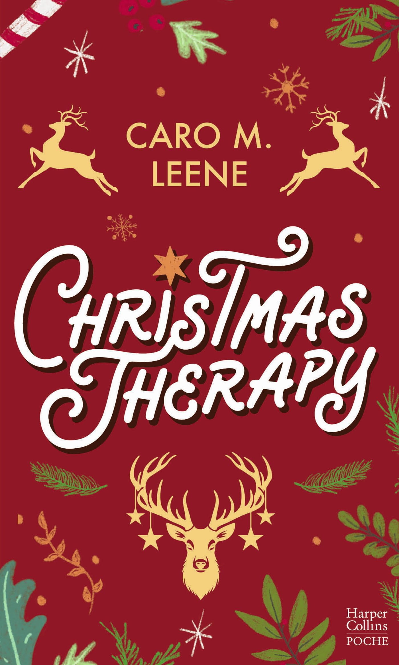 Christmas therapy - une romance de noel en edition collector avec dorures pour les fetes de fin d'an - Livre d'occasion