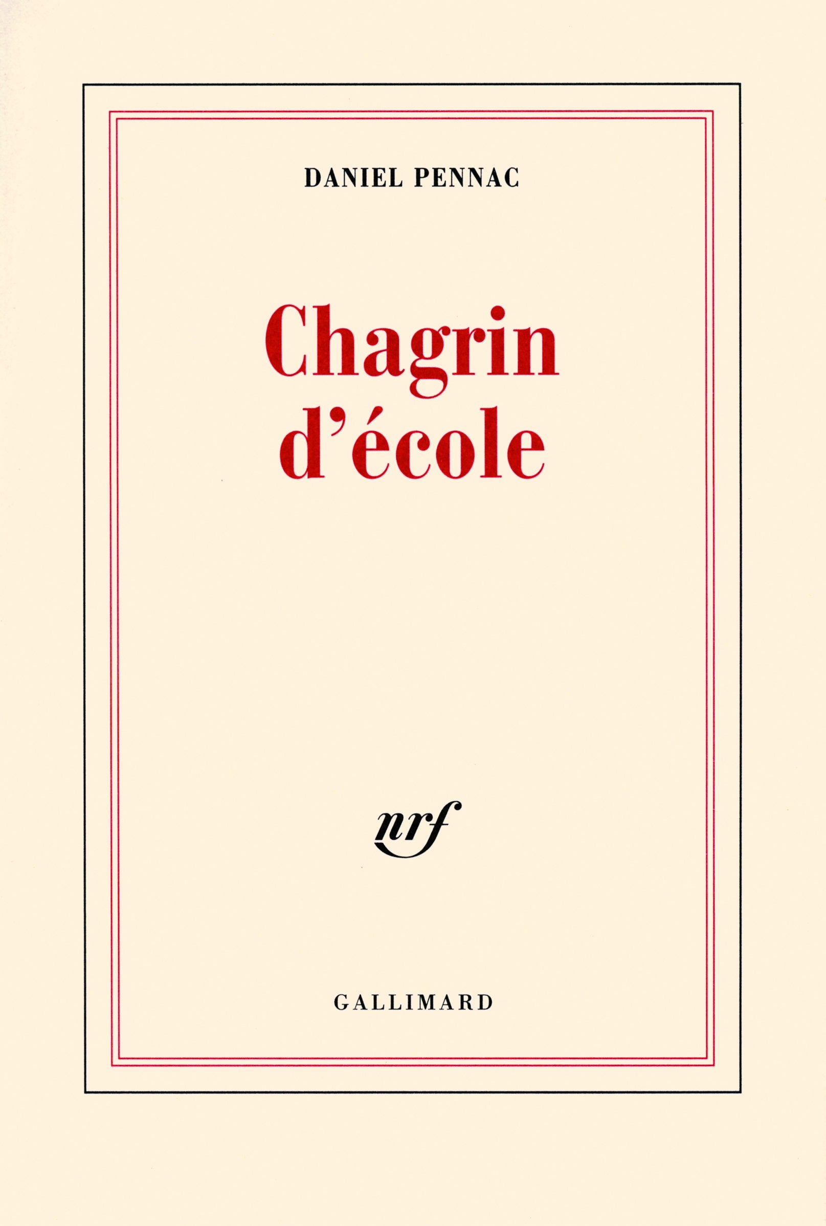 Chagrin d'ecole - Livre d'occasion