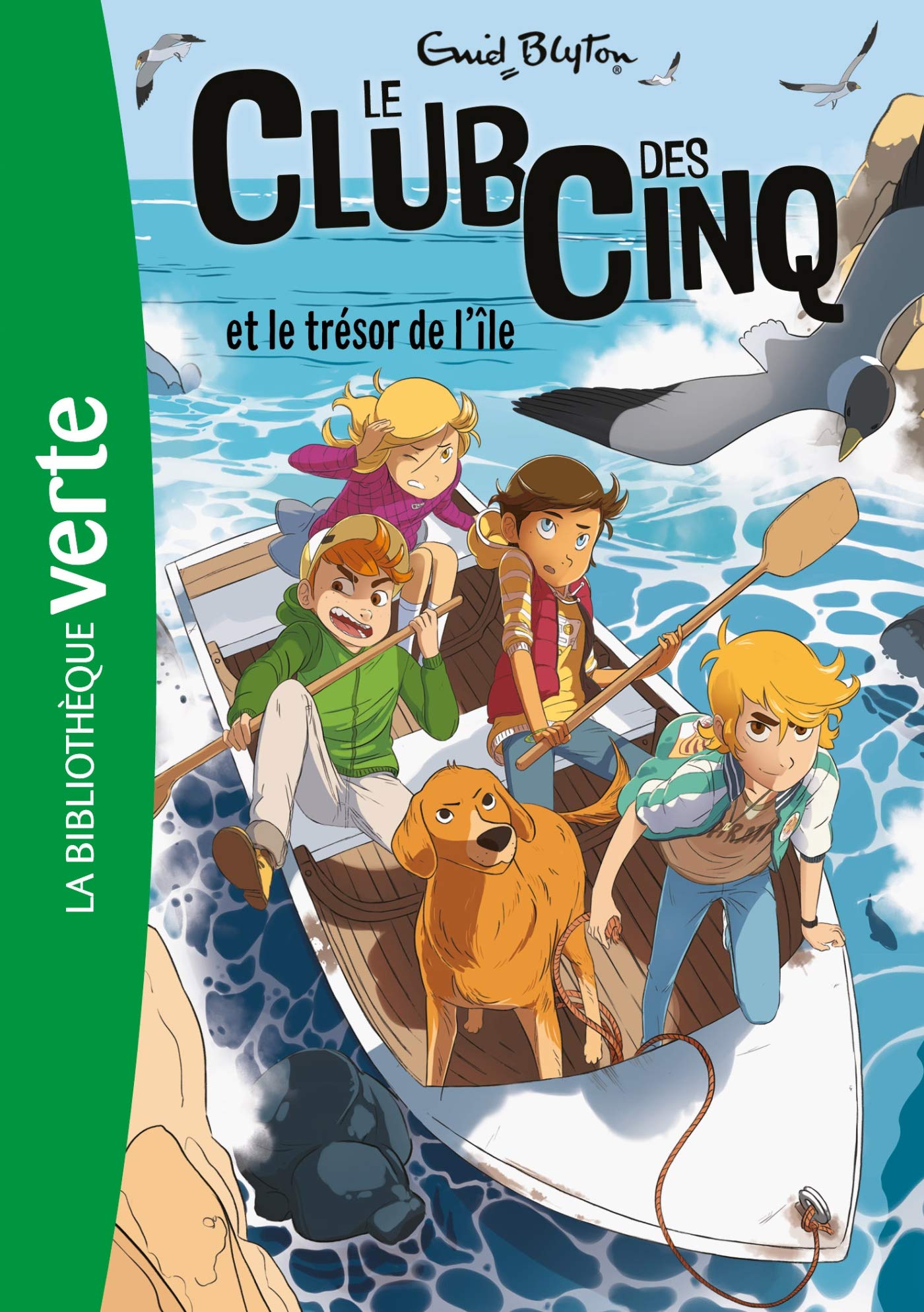 Le Club des Cinq (nouvelle édition), Tome 01 - Le Club des Cinq et le trésor de l'île - Livre d'occasion