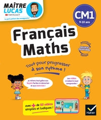 FRANCAIS ET MATHS CM1 - NOUVEAU PROGRAMME - CAHIER DE SOUTIEN AVEC DES VIDEOS - LECONS ET EXERCICES - Livre d'occasion