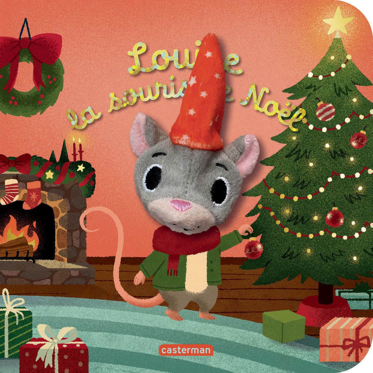Les bebetes - louise la souris de noel - livre marionnette pour bebe - des 3 mois - Livre d'occasion
