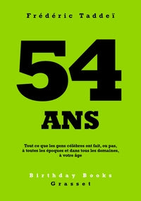 54 ans - Livre d'occasion