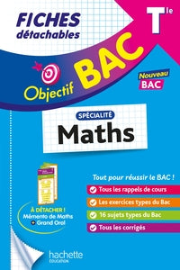 Objectif bac fiches - specialite maths tle - Livre d'occasion
