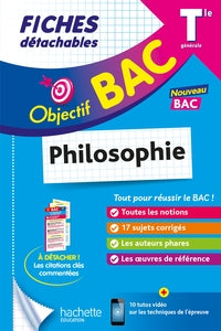 OBJECTIF BAC FICHES - PHILOSOPHIE TLE - Livre d'occasion