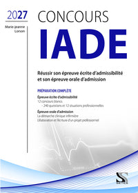 CONCOURS IADE - PREPARATION COMPLETE 2027 - Livre d'occasion