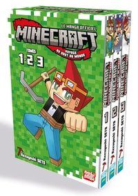 MINECRAFT, LE MANGA OFFICIEL - VOYAGE AU BOUT DU MONDE - COFFRET "STARTER" - COFFRET MINECRAFT T01-0 - Livre d'occasion