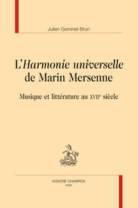L harmonie universelle de mersenne - Livre d'occasion