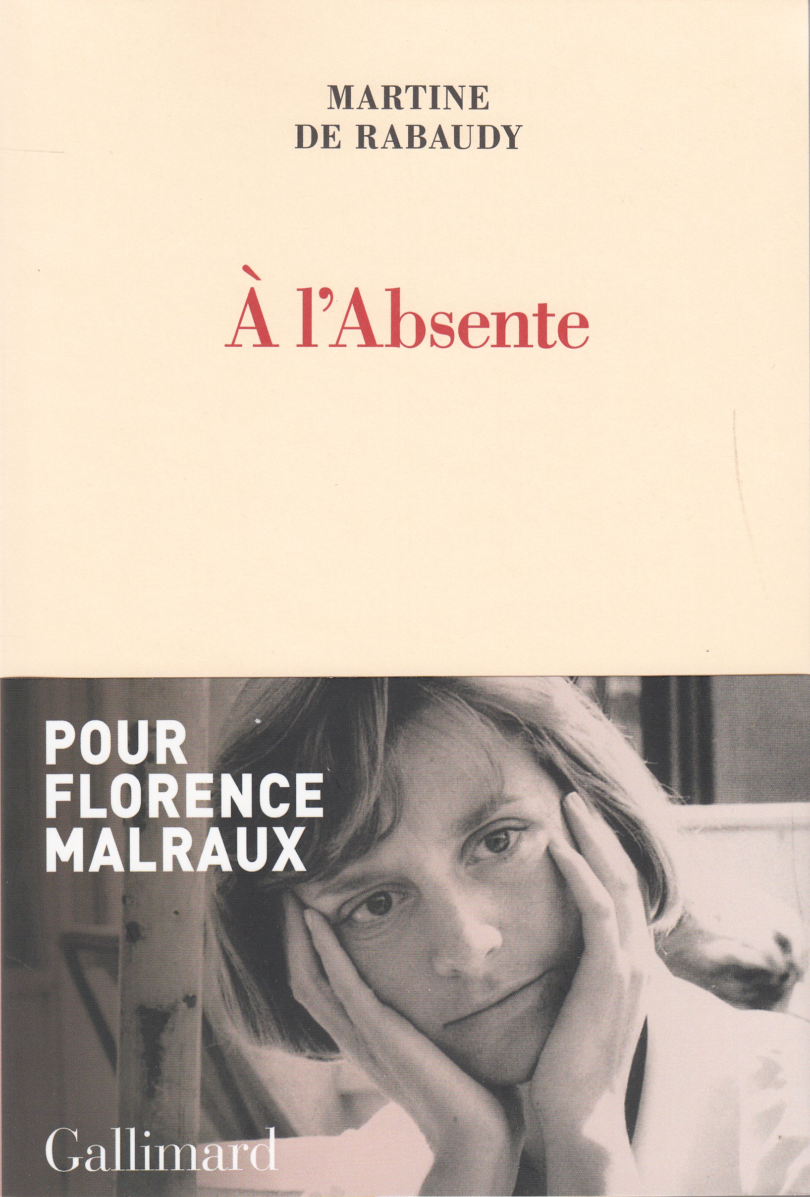 A l'absente - Livre d'occasion
