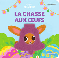 La chasse aux oeufs - mes petits coucous - livre a flaps en feutrine - des 1 an - Livre d'occasion