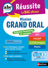 Abc reussite - mission grand oral - sc.humaines et sociales - specialites term - ses hggsp llce math - Livre d'occasion