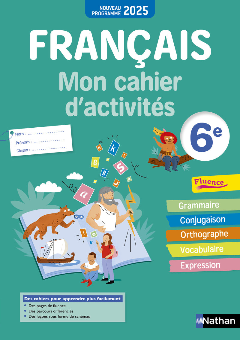 Francais- mon cahier d'activites 6e - 2025 - Livre d'occasion