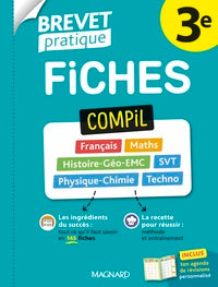 Brevet pratique : Compil de fiches Examen : 3e - 145 fiches détachables pour réussir l'épreuve (édition 2026) - Livre d'occasion