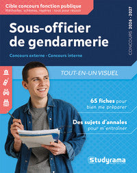 Cible concours fonction publique - sous-officier de gendarmerie tout-en-un visuel - concours extern - Livre d'occasion