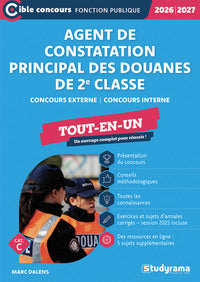 Cible concours fonction publique - agent de constatation principal des douanes de 2e classe tout-en - Livre d'occasion