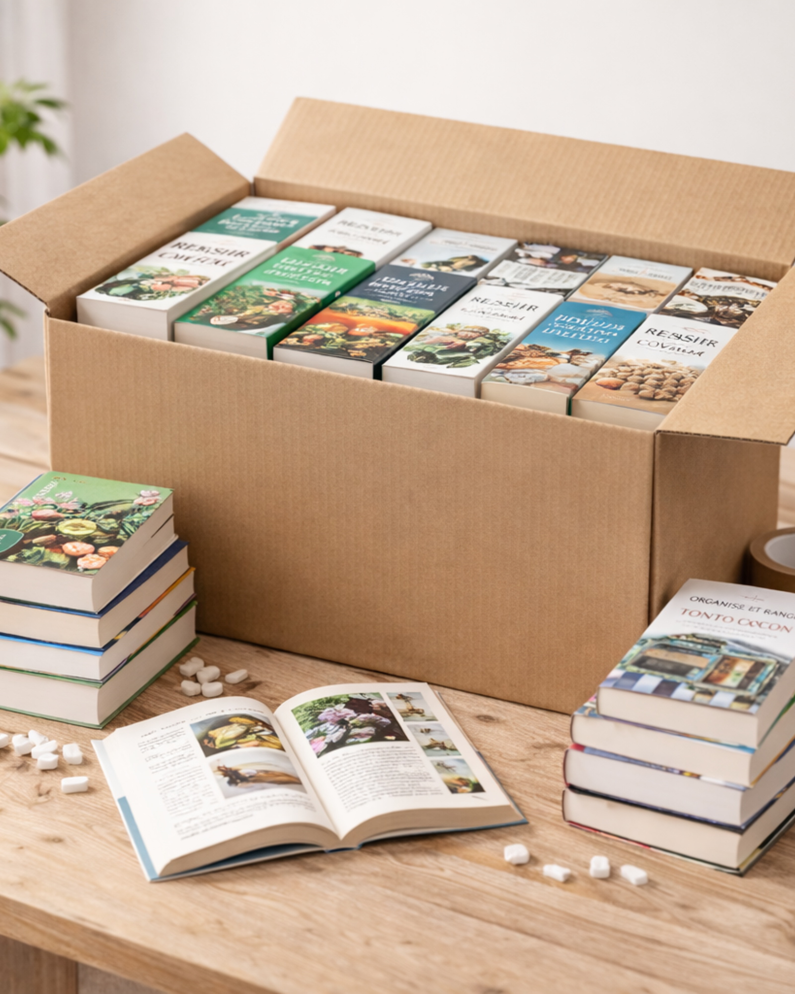 Lot de livres de vie pratique grand format